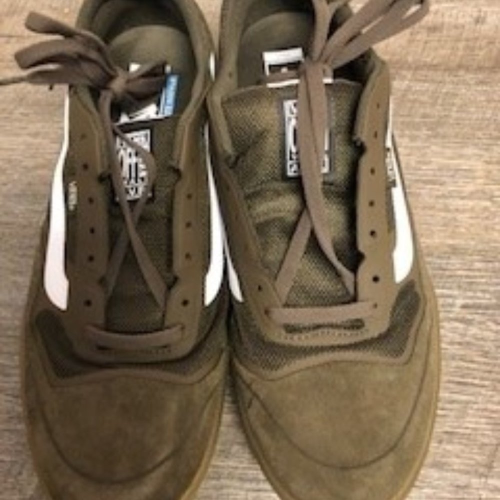 Vans Off The Wall A.V.E Canteen Green work skateboard shoe Pro